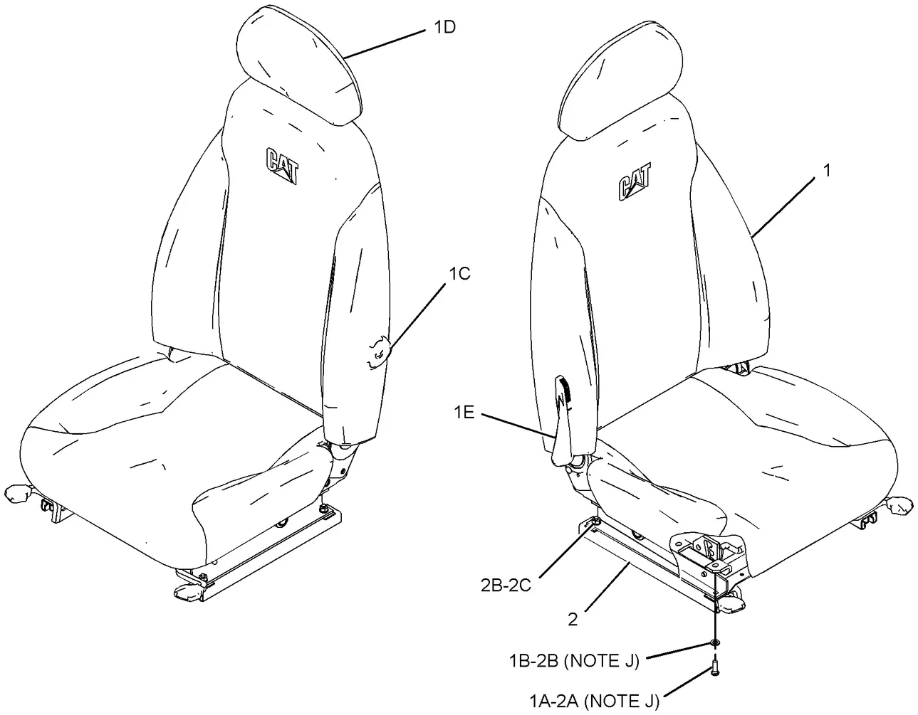 336D · OPERATOR STATION · 229-9090 CAT parts diagram