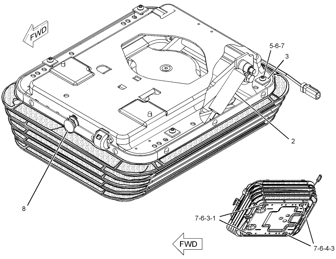 336D · OPERATOR STATION · 273-5384 CAT parts diagram