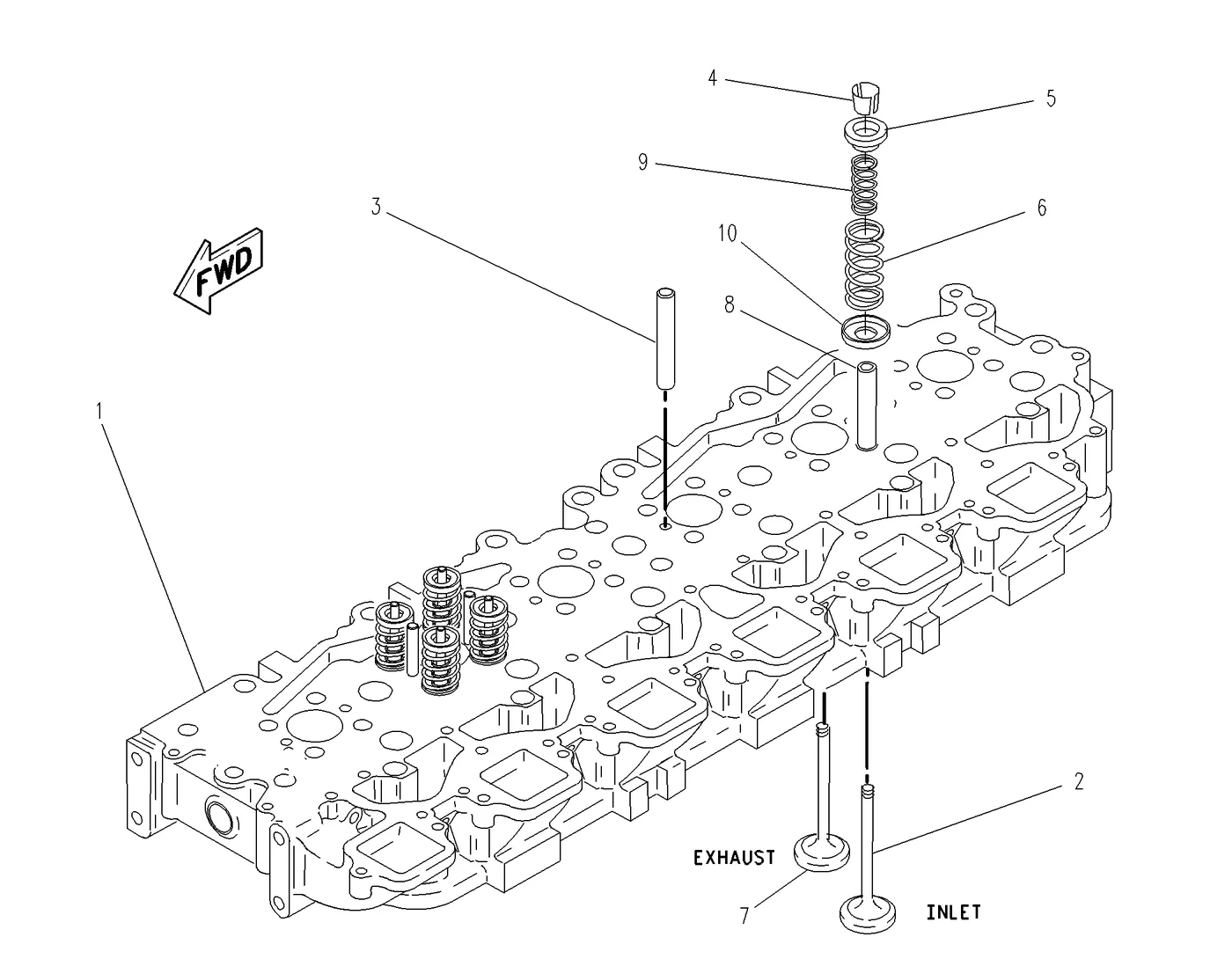 3406C 4W2472 parts diagram