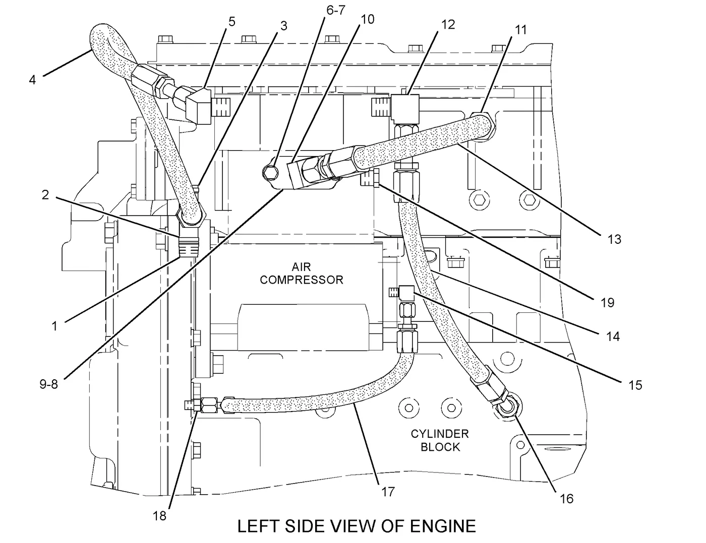 3406C · BASIC ENGINE · 001-7043 CAT parts diagram