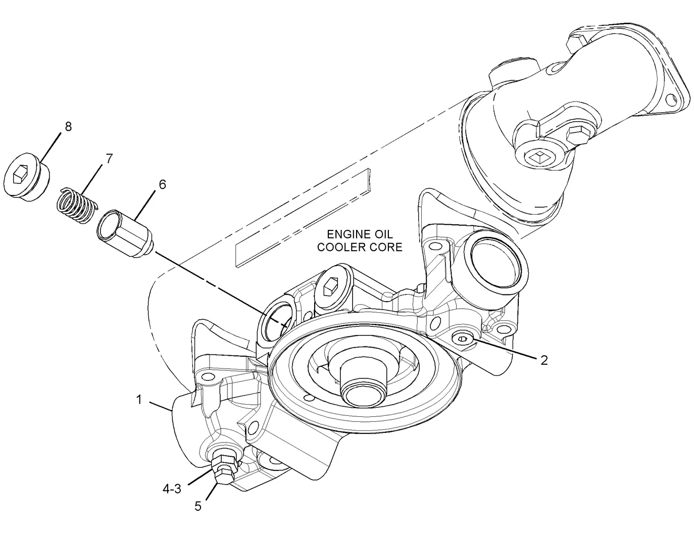 3406C · LUBRICATION SYSTEM · 155-4800 CAT parts diagram