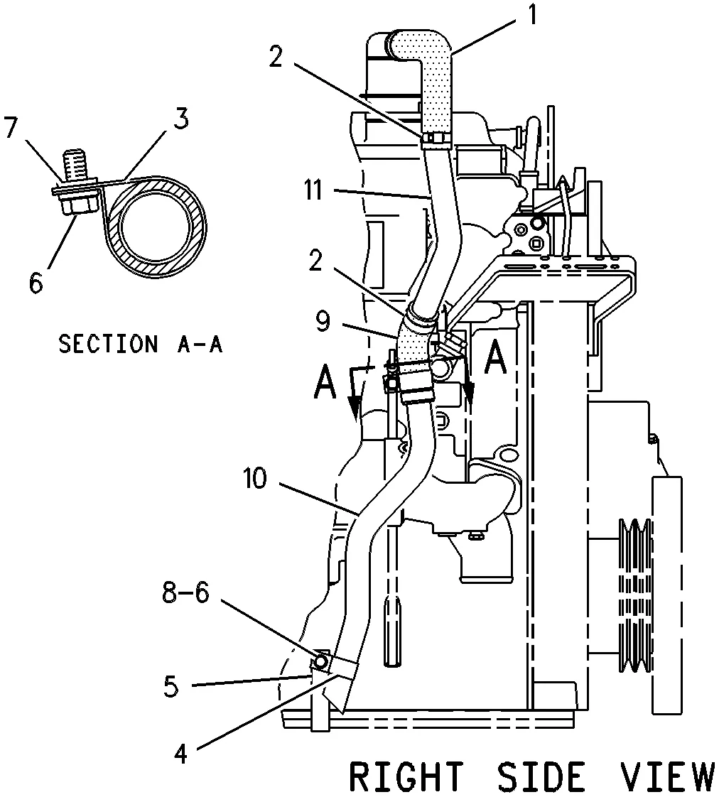 3406C · LUBRICATION SYSTEM · 123-9711 CAT parts diagram