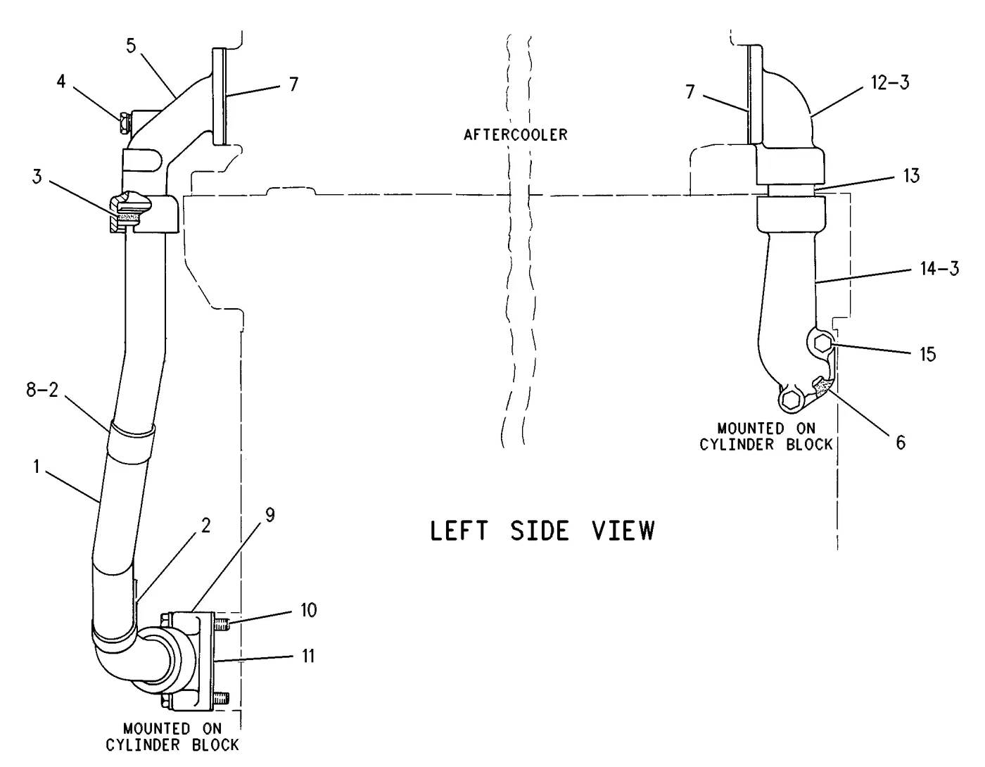 3406C 5K9243 parts diagram