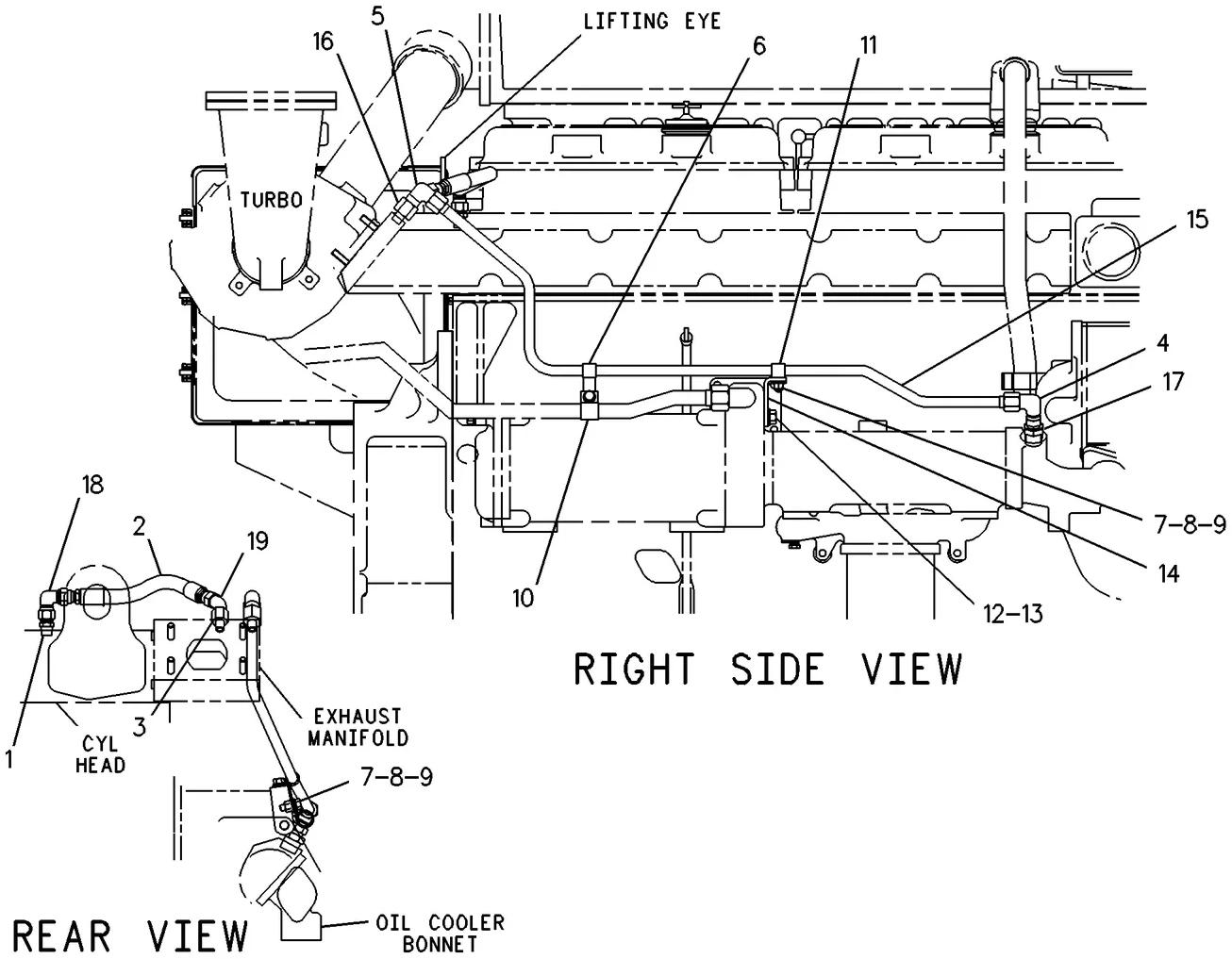 3406C · COOLING SYSTEM · 101-7757 CAT parts diagram