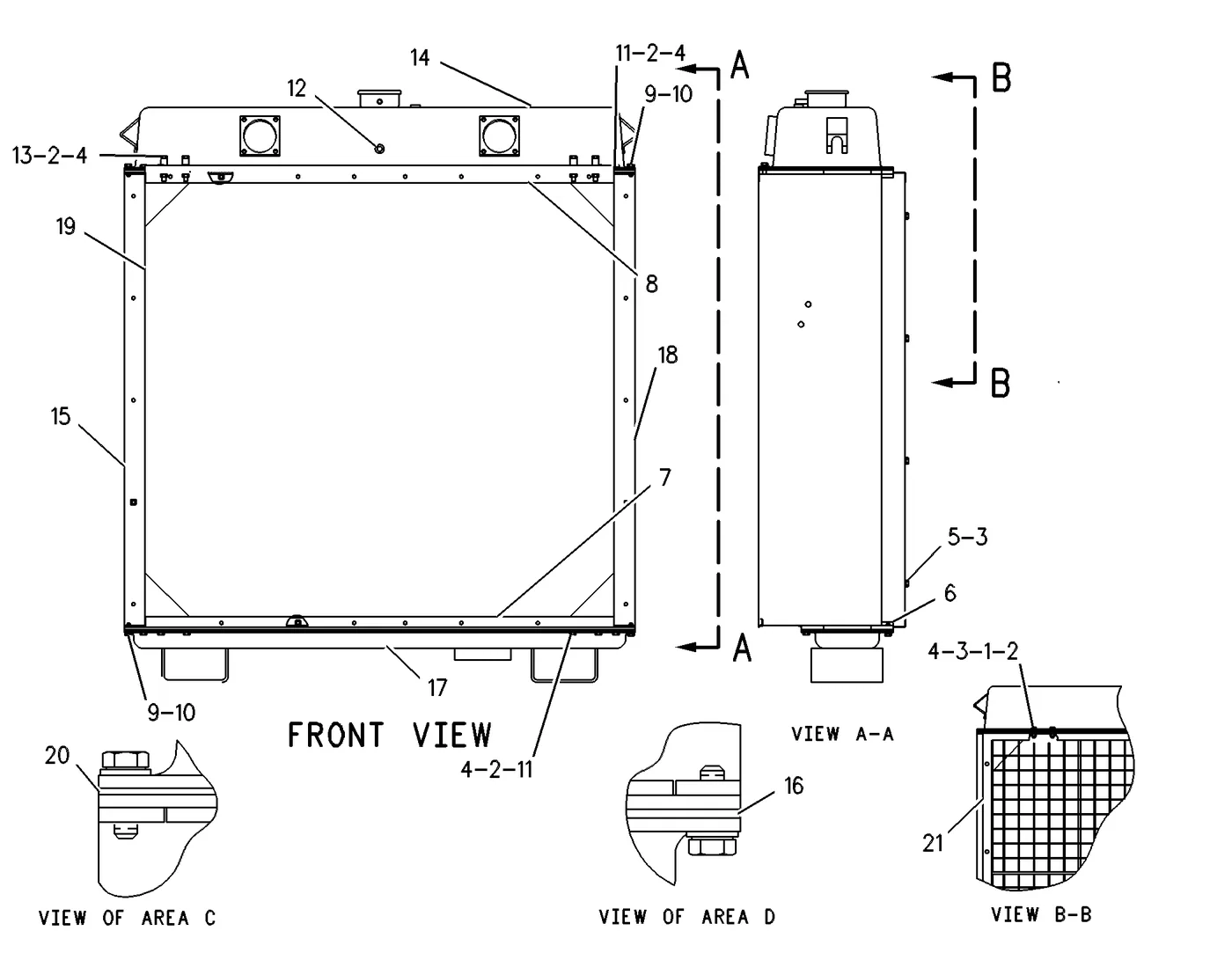 3406C · COOLING SYSTEM · 126-8325 CAT parts diagram