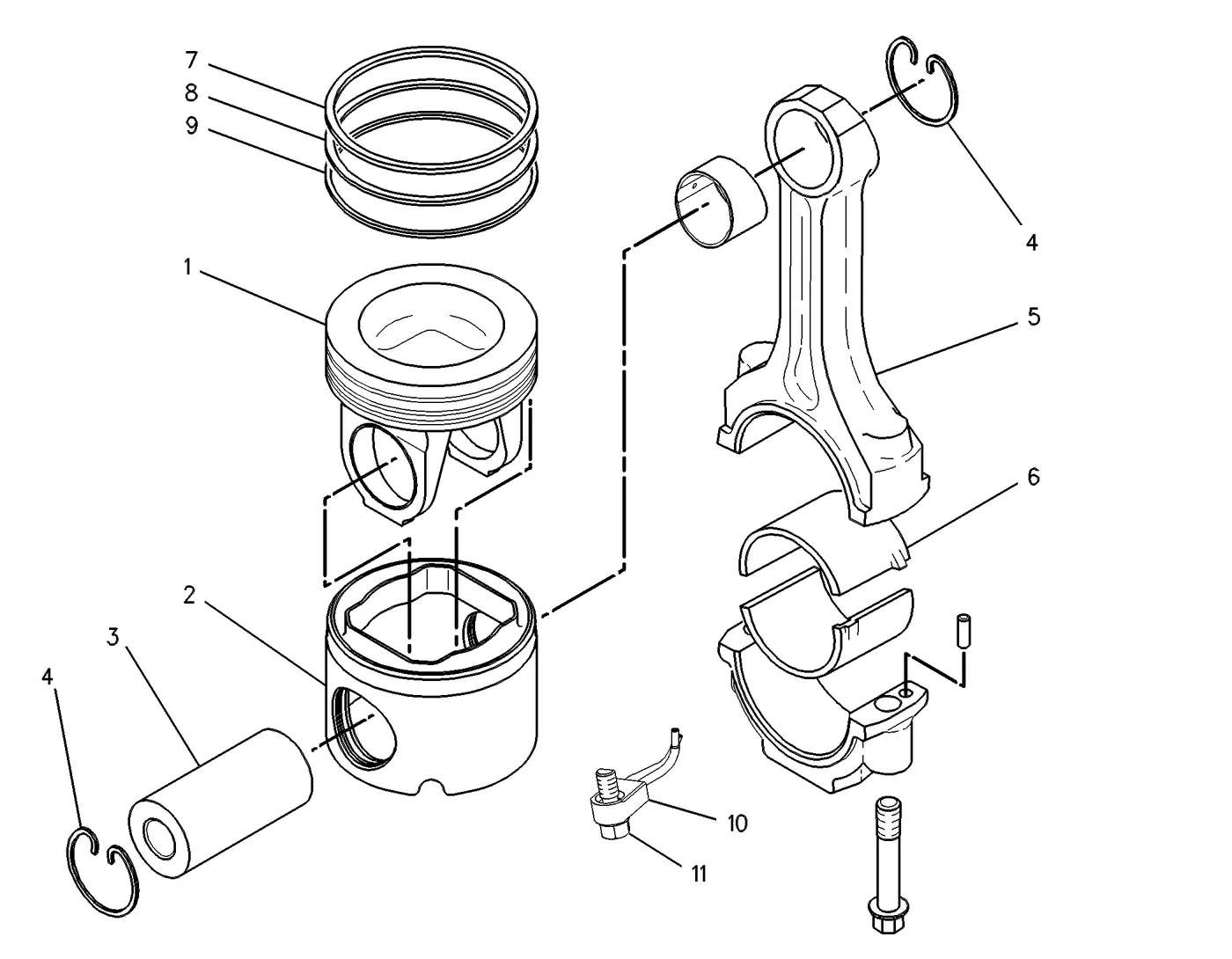 3406E 7N7078 parts diagram