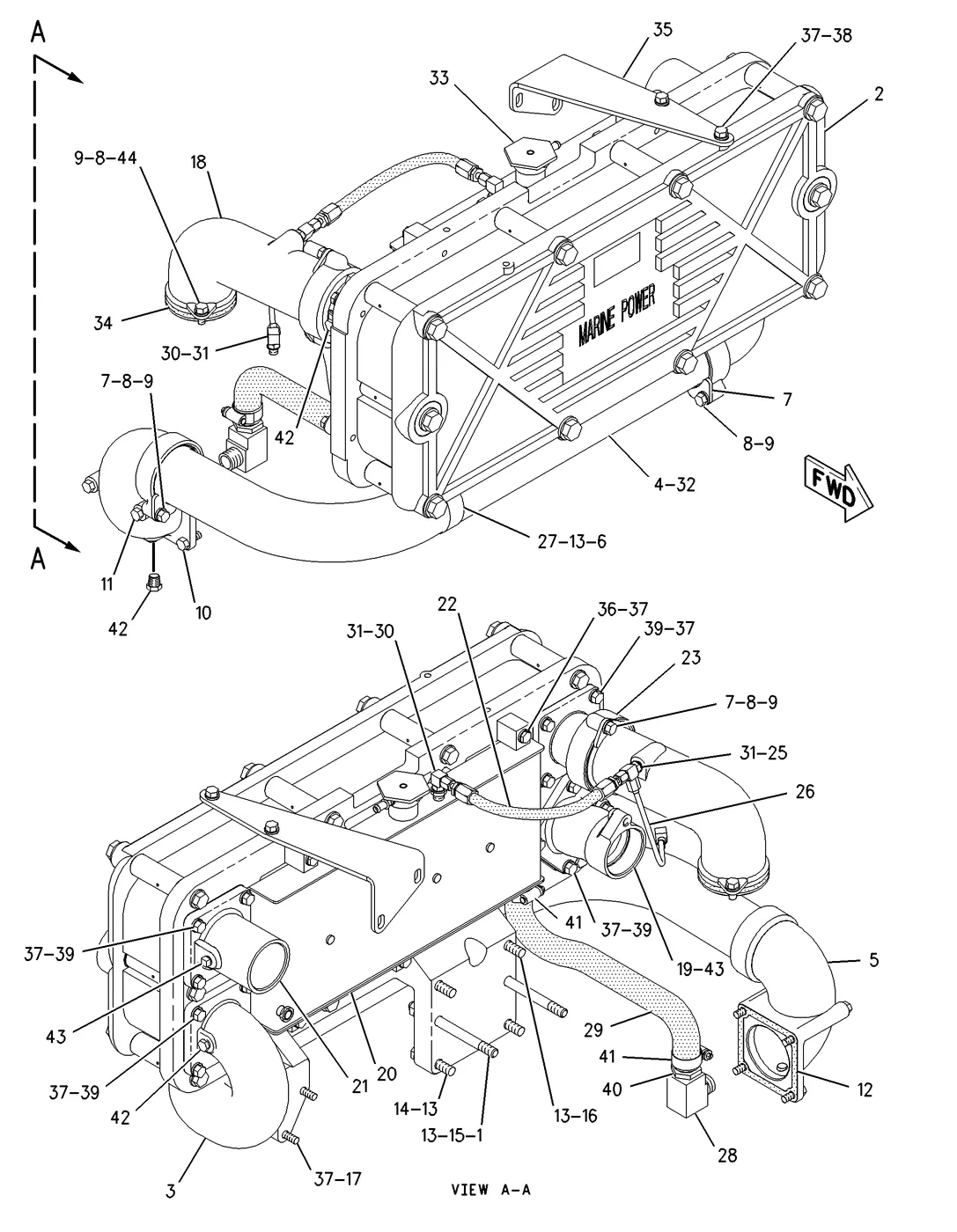 3406E 6B4312 parts diagram