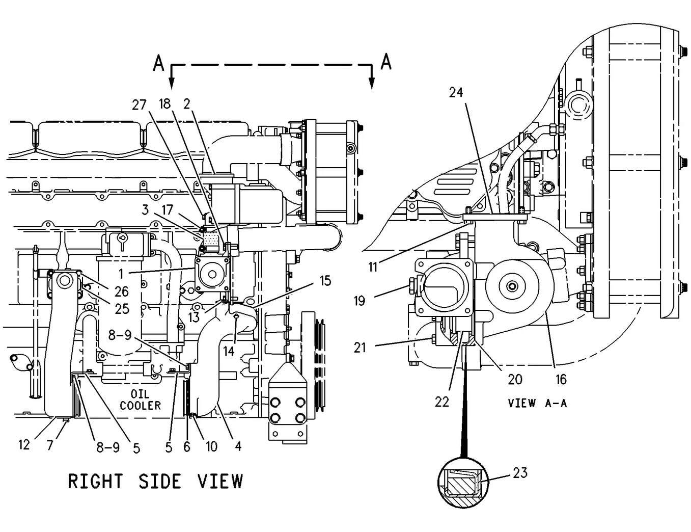 3406E · COOLING SYSTEM · 124-3399 CAT parts diagram