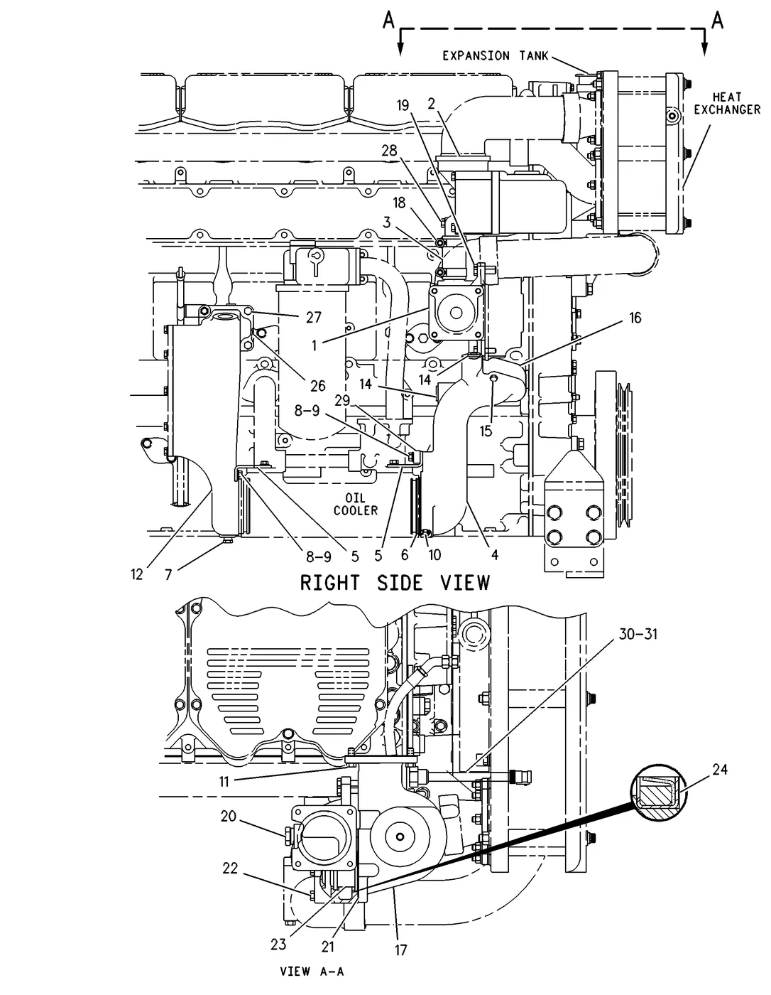 3406E · COOLING SYSTEM · 131-8294 CAT parts diagram
