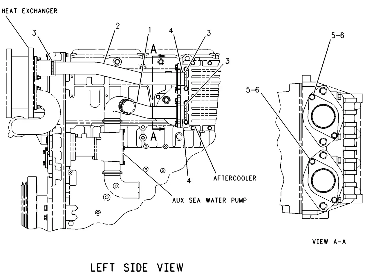 3406E · COOLING SYSTEM · 124-3390 CAT parts diagram