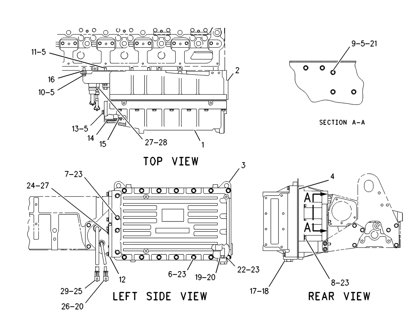 3406E · AIR INLET AND EXHAUST SYSTEM · 123-6808 CAT parts diagram