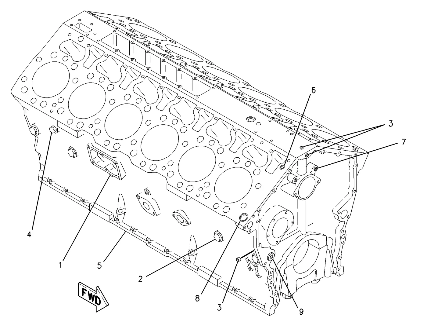 3412C 9S4190 parts diagram
