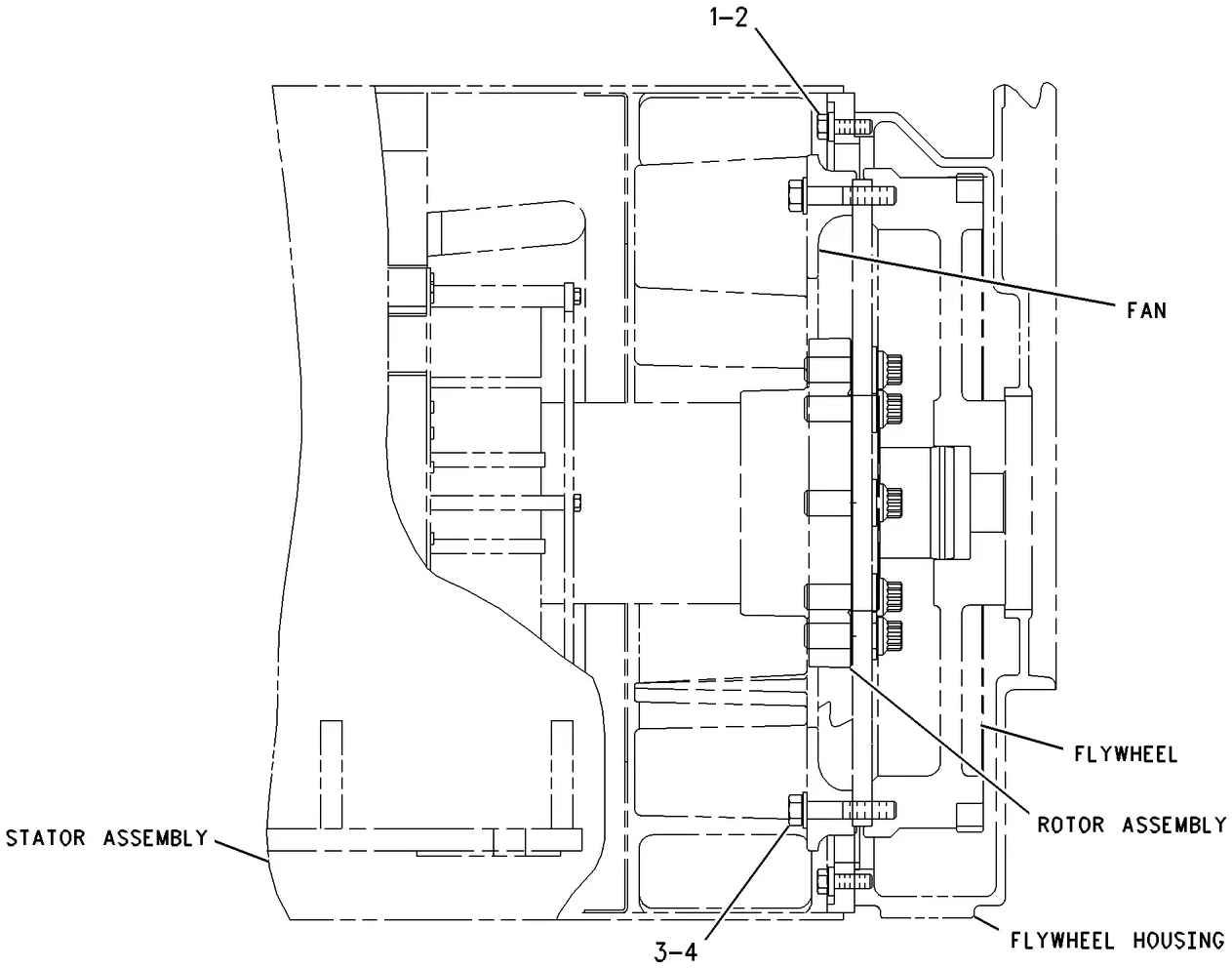 3412C · BASIC ENGINE · 149-7876 CAT parts diagram