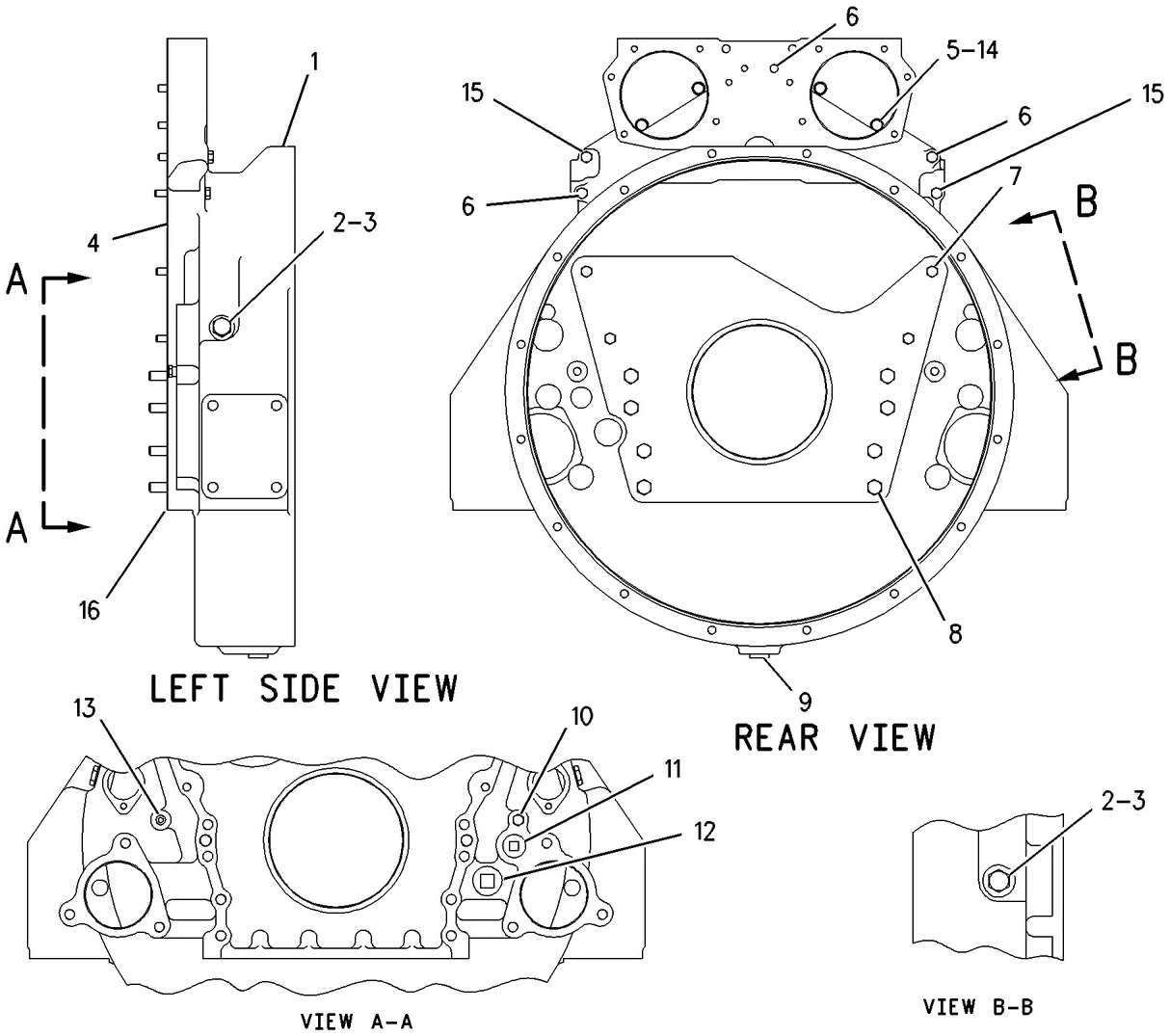 3412C · BASIC ENGINE · 160-1833 CAT parts diagram
