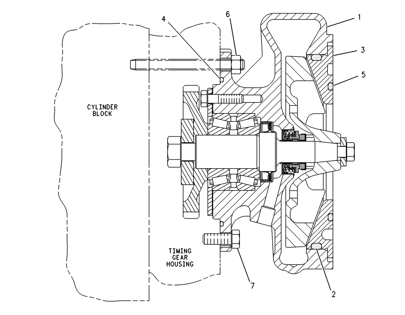 3412C · COOLING SYSTEM · 137-1339 CAT parts diagram