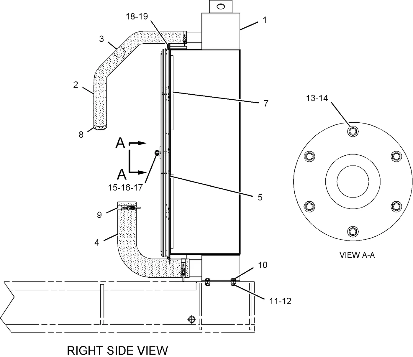 3412C · COOLING SYSTEM · 170-8442 CAT parts diagram