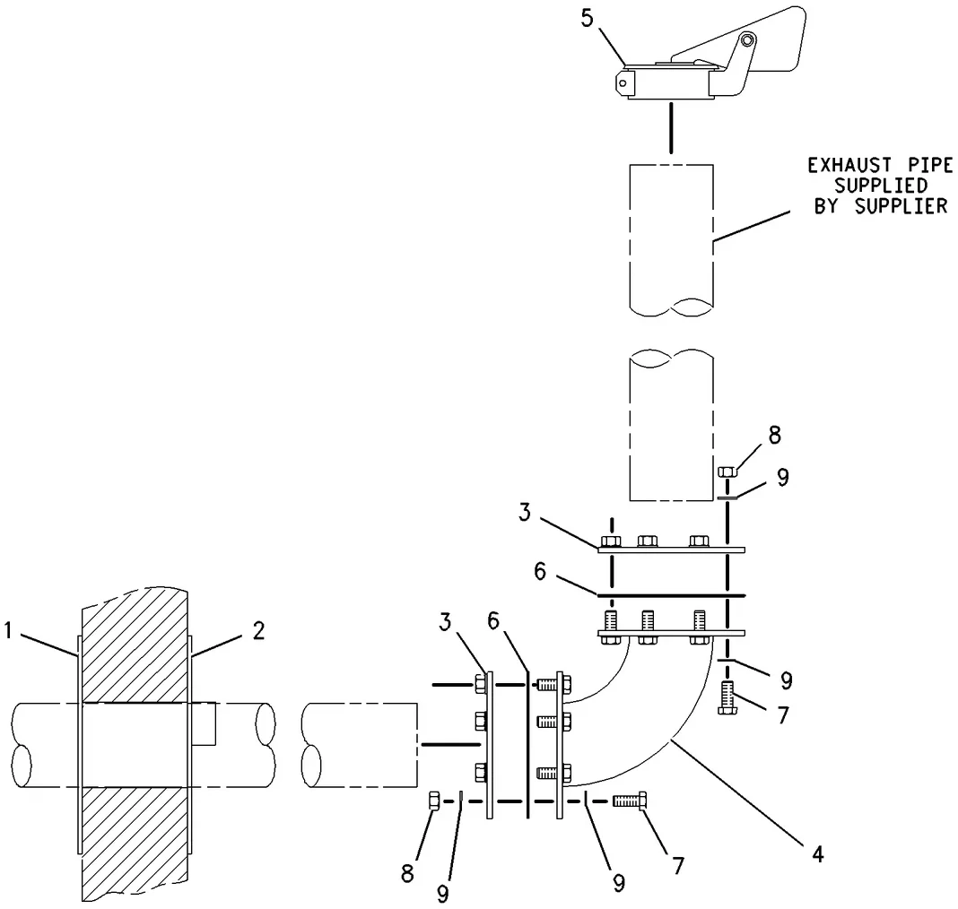 3412C · AIR INLET AND EXHAUST SYSTEM · 145-5571 CAT parts diagram