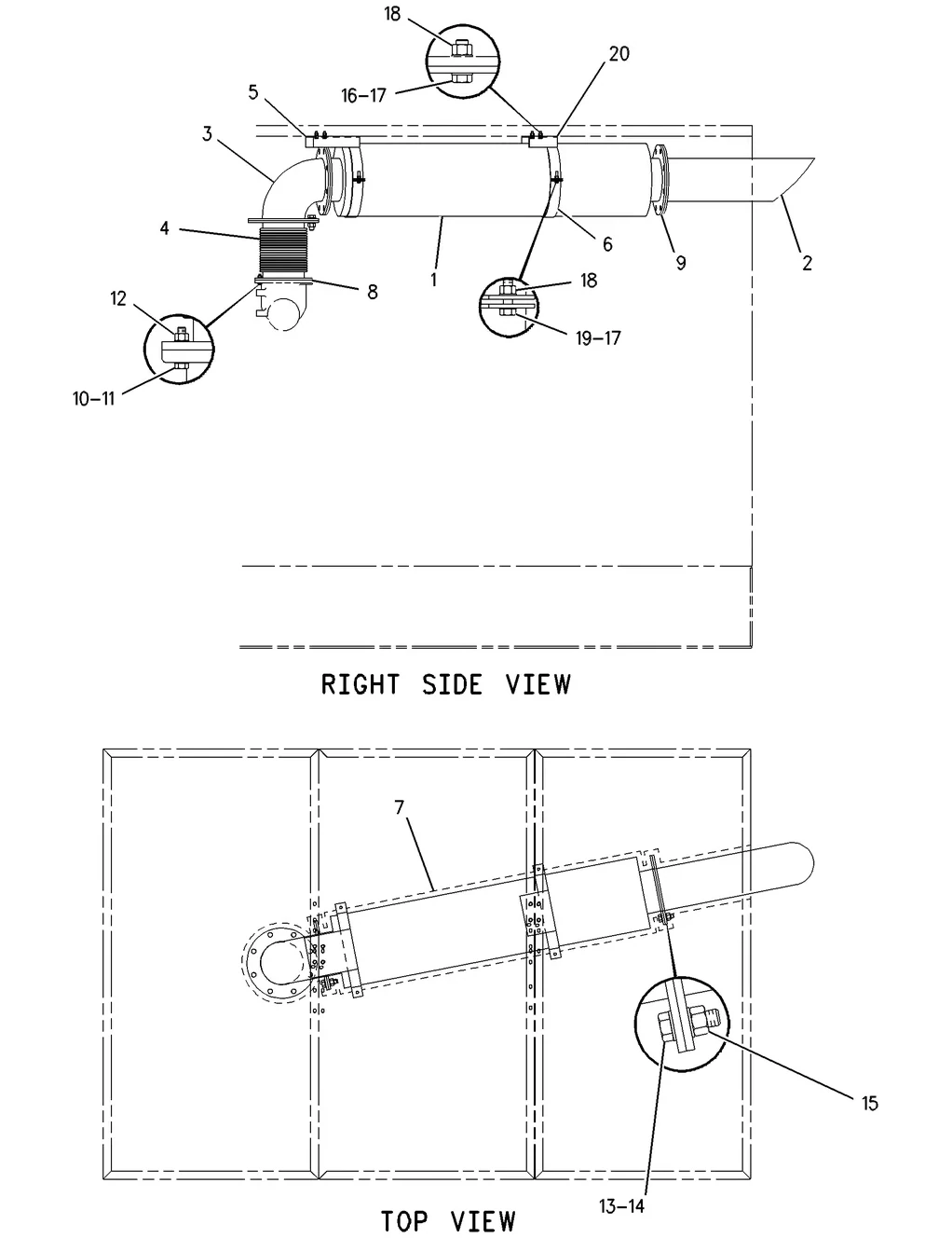 3412C · AIR INLET AND EXHAUST SYSTEM · 168-3229 CAT parts diagram