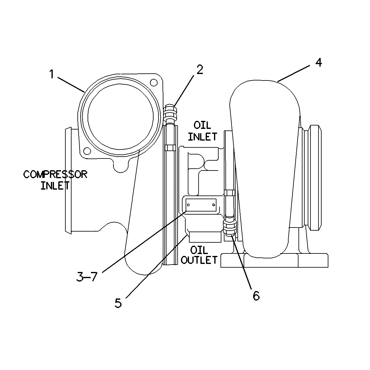 3412C · AIR INLET AND EXHAUST SYSTEM · 119-8514 CAT parts diagram