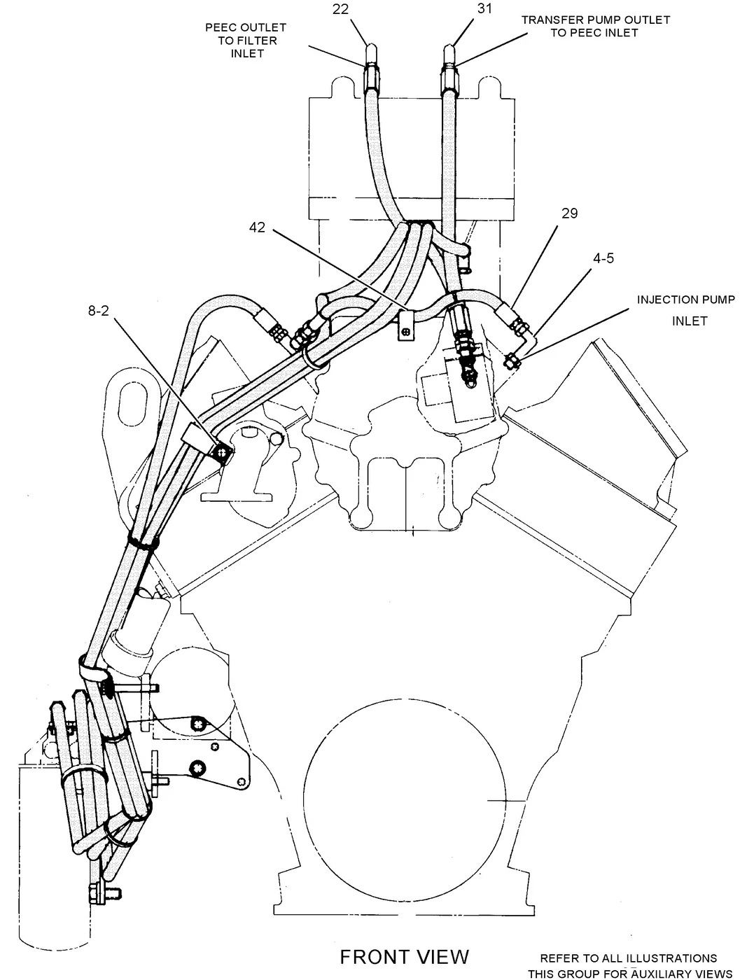 3412C · FUEL SYSTEM · 180-5985 CAT parts diagram
