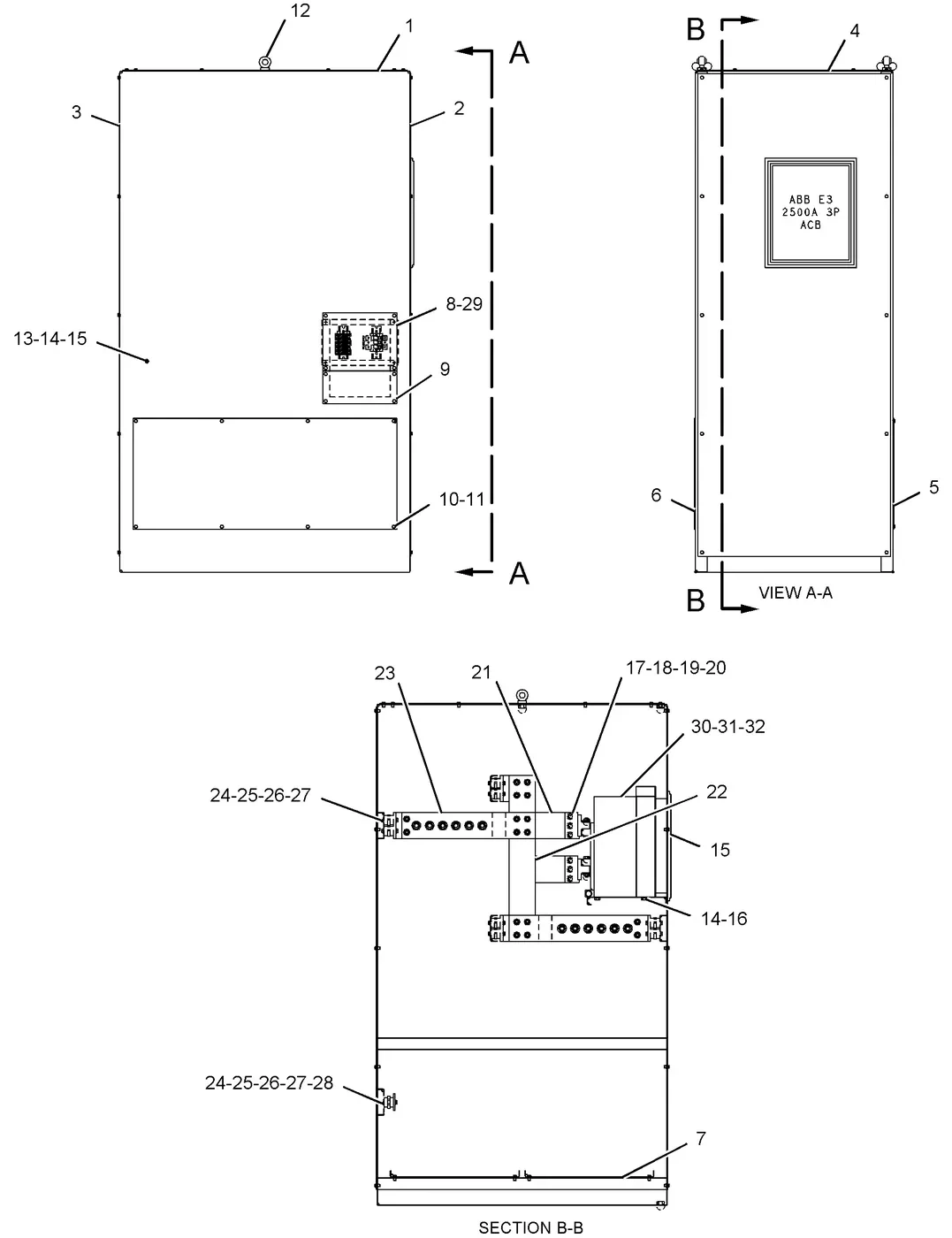 3412C · ELECTRICAL AND STARTING SYSTEM · 238-2612 CAT parts diagram