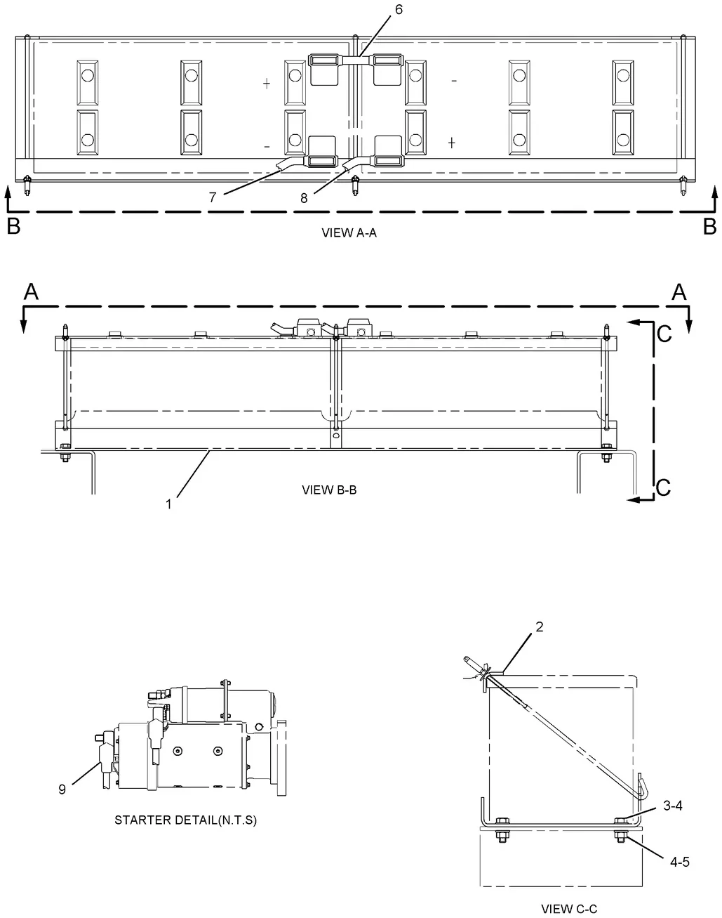 3412C · ELECTRICAL AND STARTING SYSTEM · 263-1647 CAT parts diagram