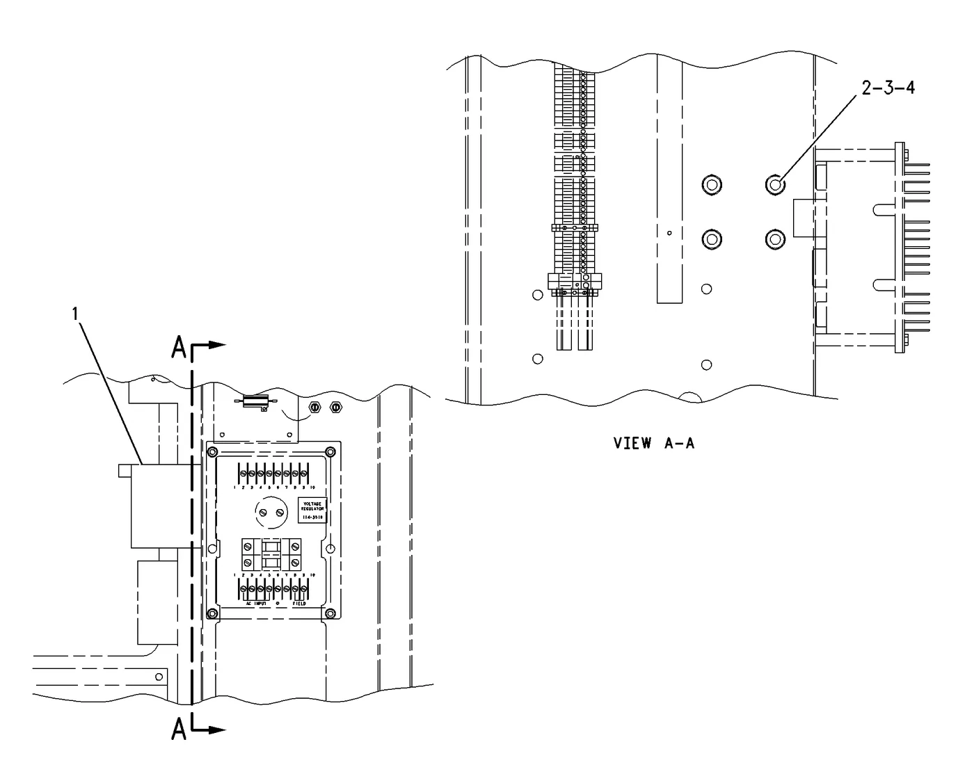 3412C · ELECTRICAL AND STARTING SYSTEM · 175-1497 CAT parts diagram