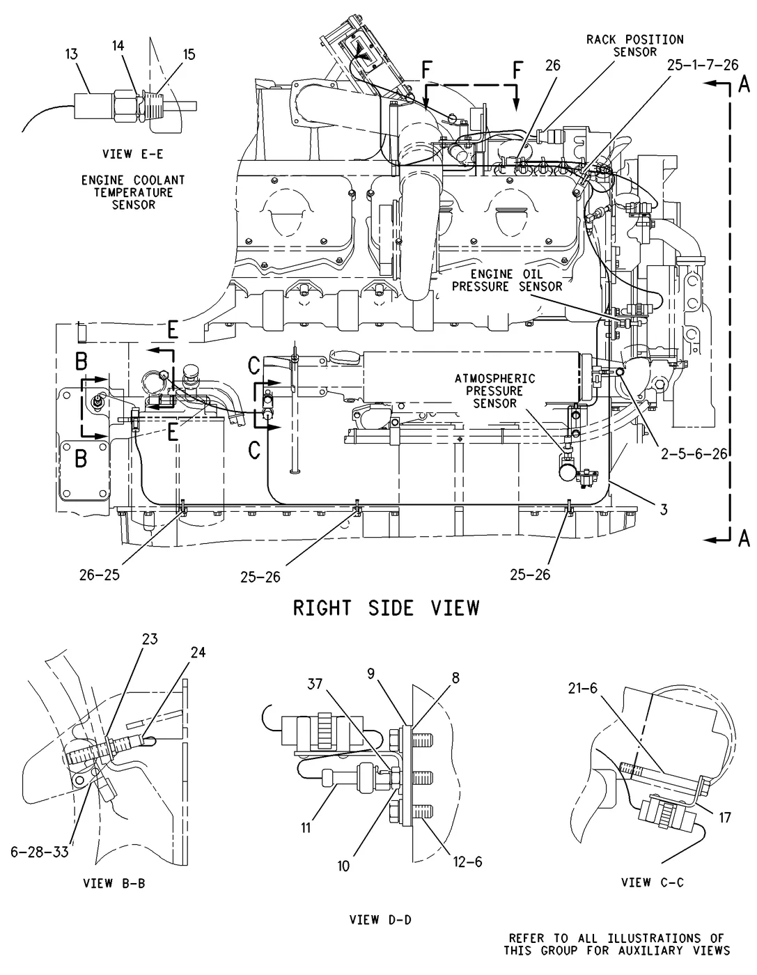 3412C · ELECTRICAL AND STARTING SYSTEM · 156-6177 CAT parts diagram