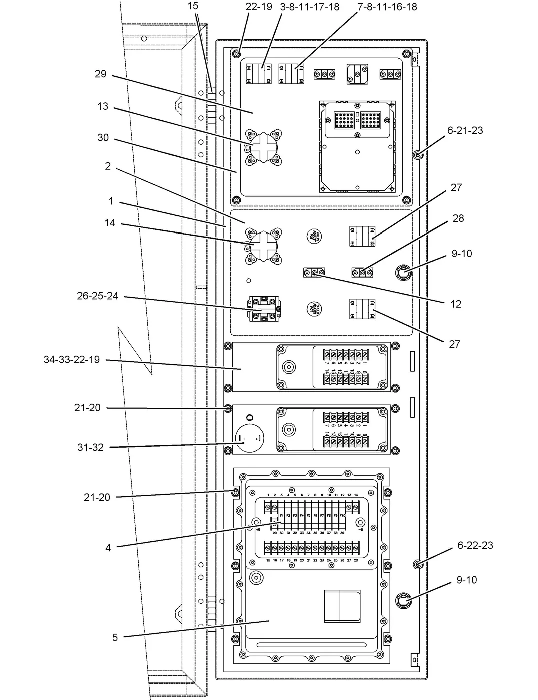 3412C · OPERATOR STATION · 154-1703 CAT parts diagram