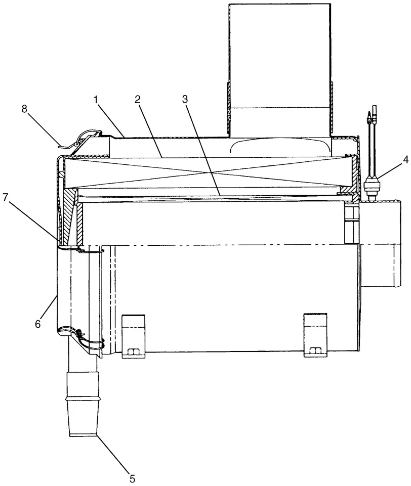 345B · AIR INLET AND EXHAUST SYSTEM · 139-8790 CAT parts diagram