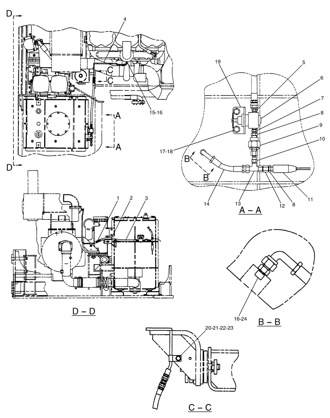 345B · AIR INLET AND EXHAUST SYSTEM · 131-8931 CAT parts diagram