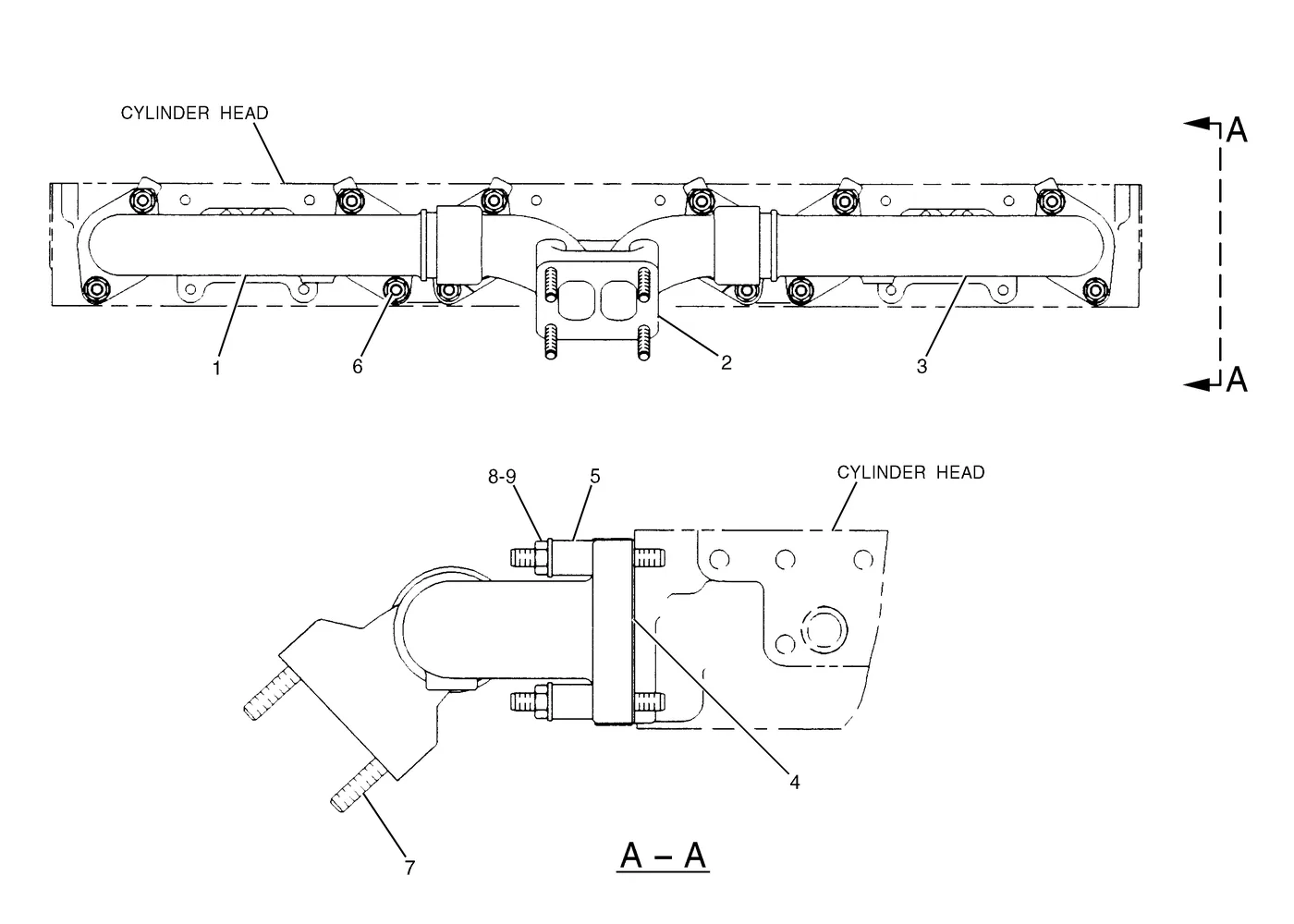 345B · AIR INLET AND EXHAUST SYSTEM · 117-2688 CAT parts diagram