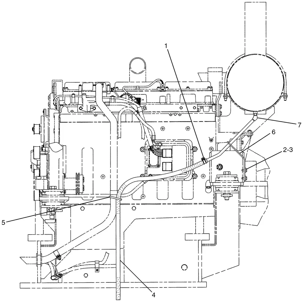 345B · AIR INLET AND EXHAUST SYSTEM · 124-1685 CAT parts diagram