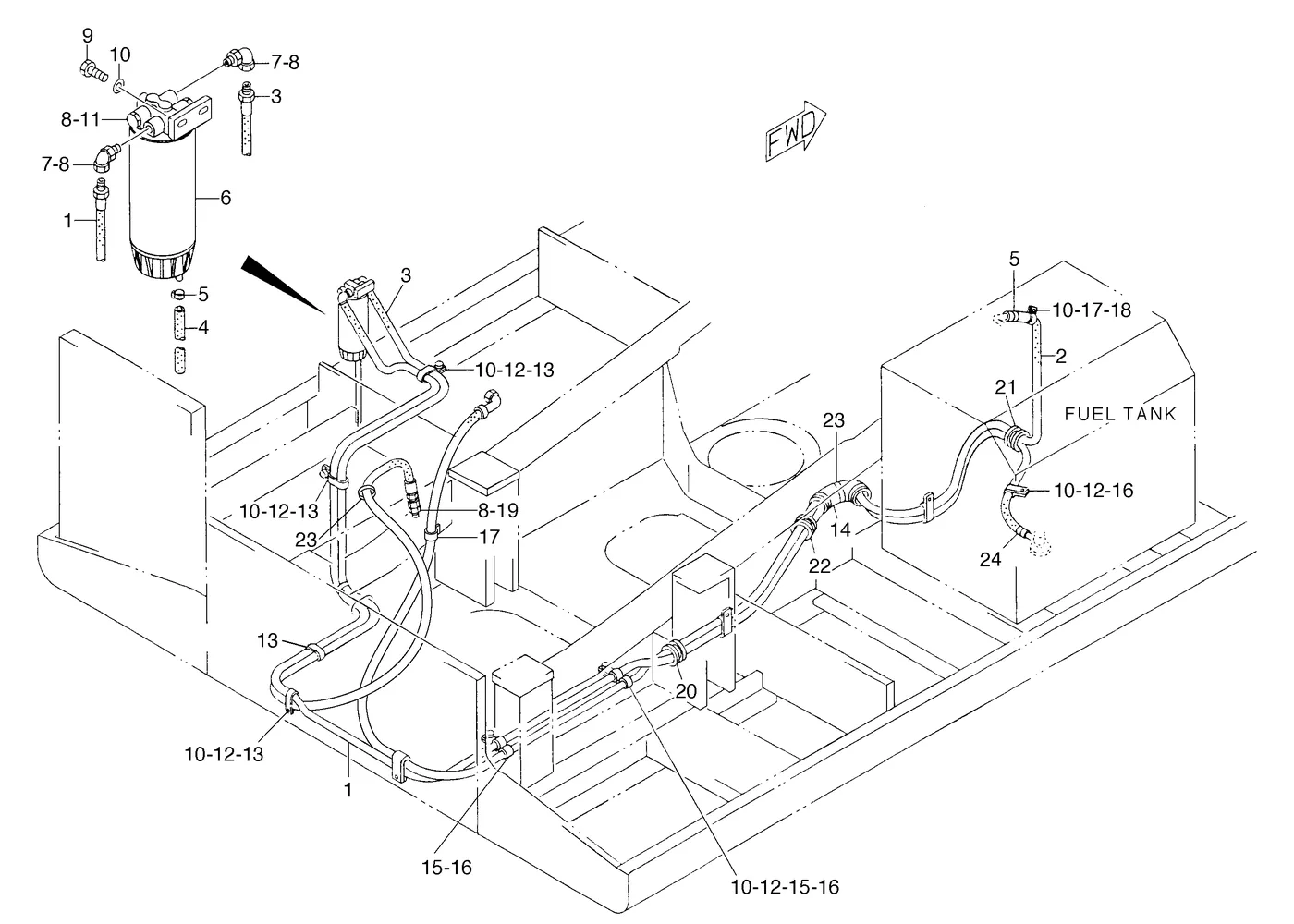 345B 0951386 parts diagram