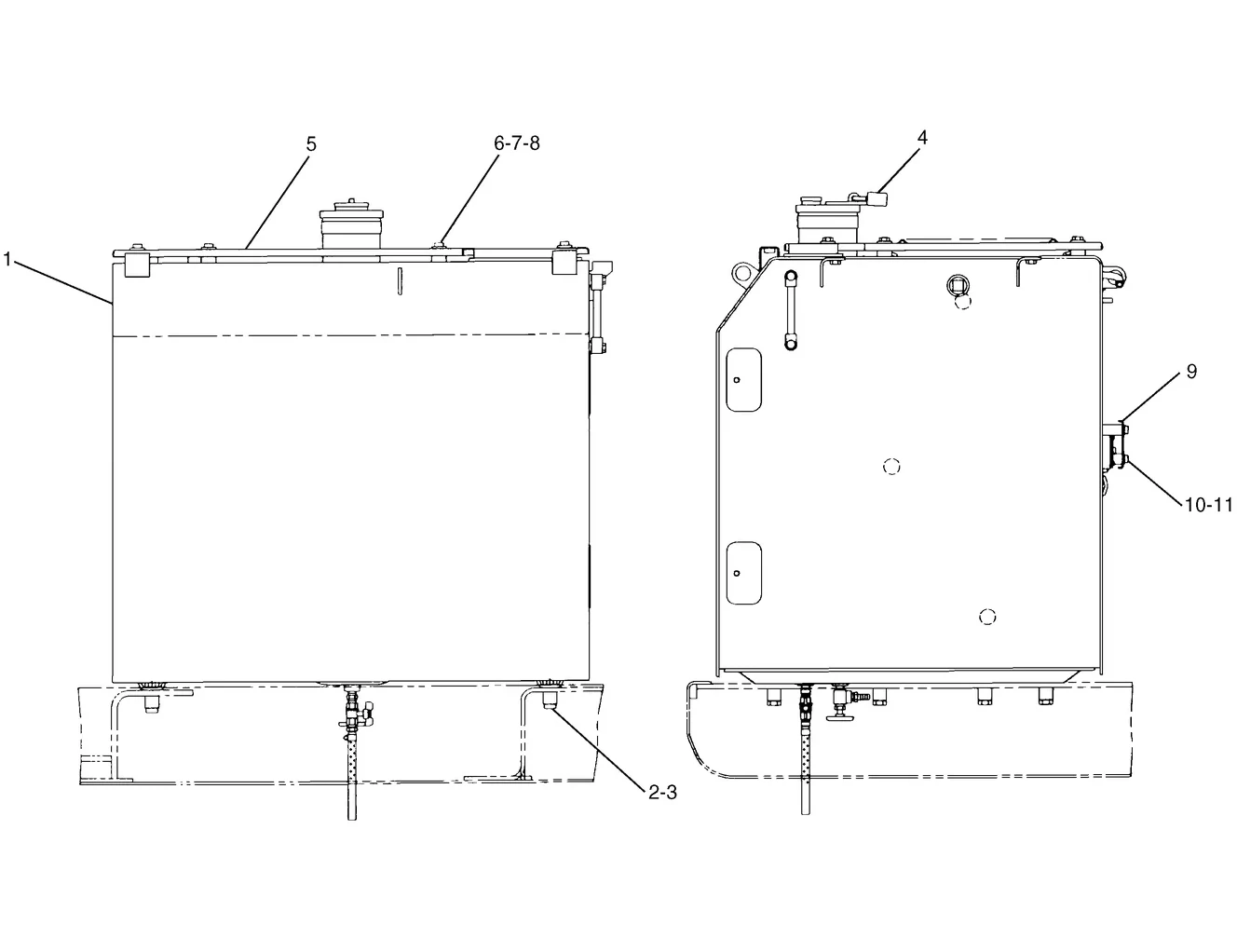 345B · FUEL SYSTEM · 112-0665 CAT parts diagram