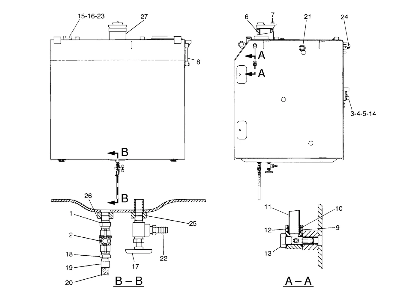 345B 7X7700 parts diagram