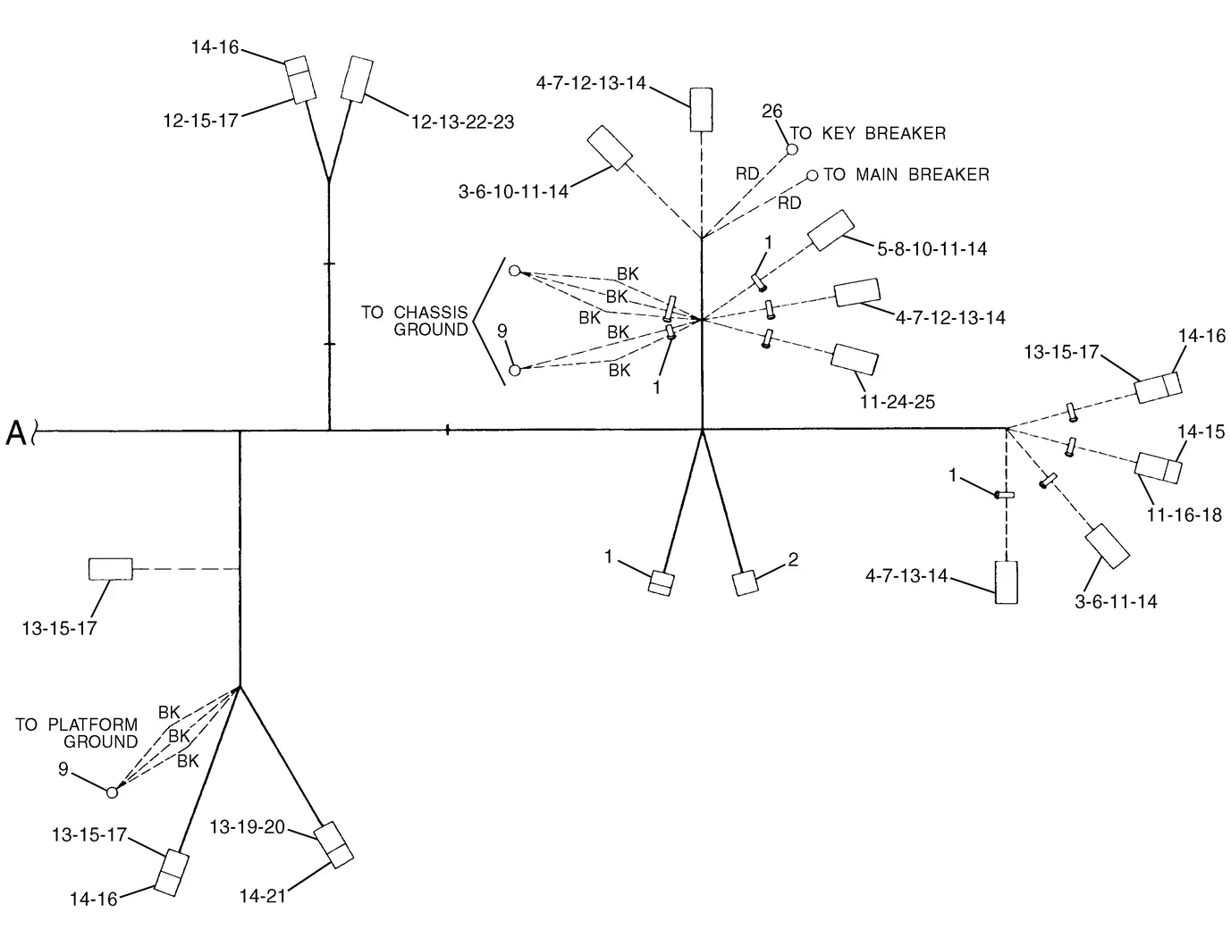 345B · ELECTRICAL AND STARTING SYSTEM · 143-1601 CAT parts diagram