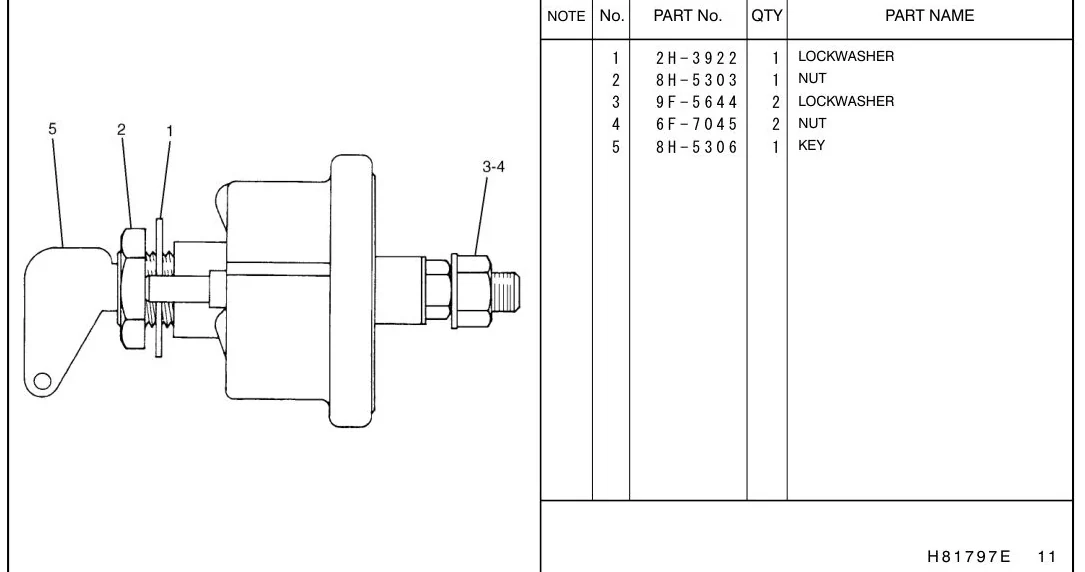 345B 9F5644 parts diagram