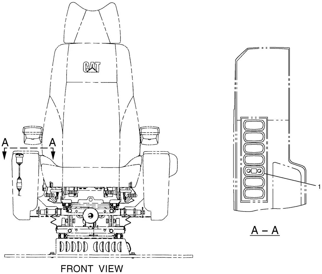 345B · ELECTRICAL AND STARTING SYSTEM · 121-1099 CAT parts diagram