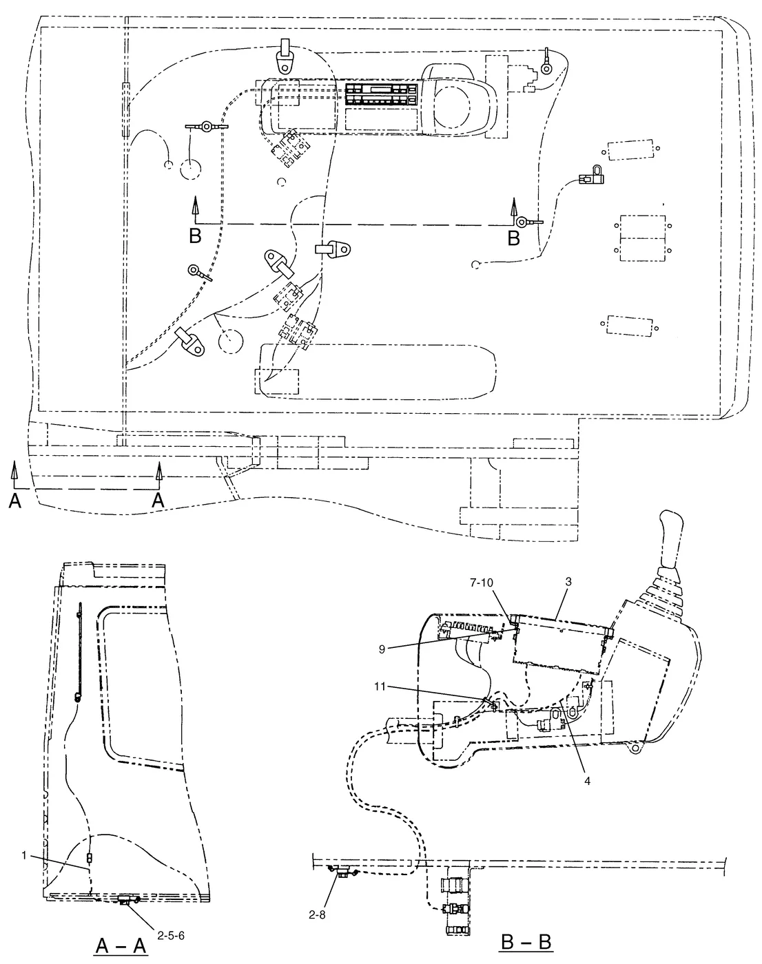 345B · ELECTRICAL AND STARTING SYSTEM · 111-4845 CAT parts diagram