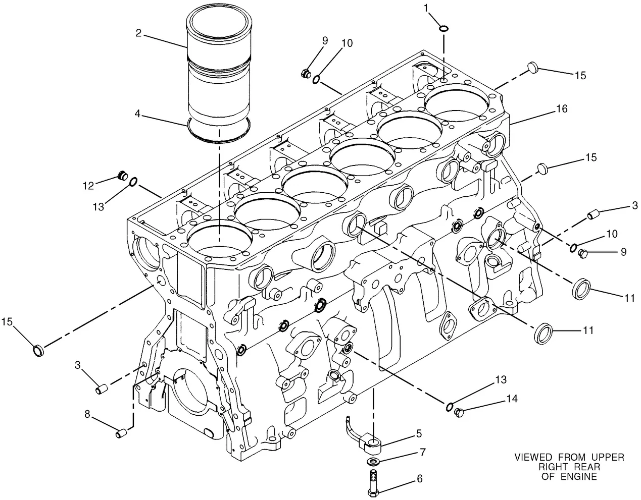 345B · BASIC ENGINE · 115-2982 CAT parts diagram