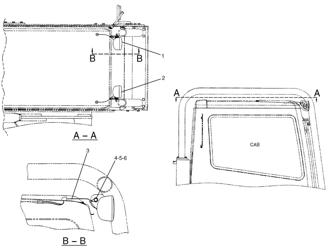 345B · ELECTRICAL AND STARTING SYSTEM · 121-0984 CAT parts diagram