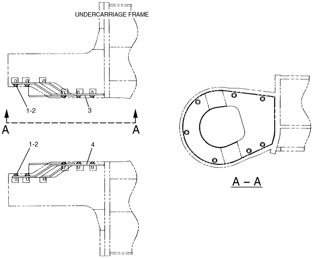345B · FRAME AND BODY · 127-1370 CAT parts diagram