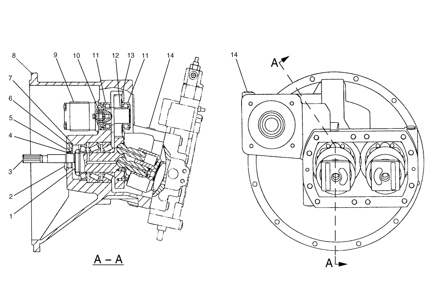 345B · HYDRAULIC SYSTEM · 184-3955 CAT parts diagram