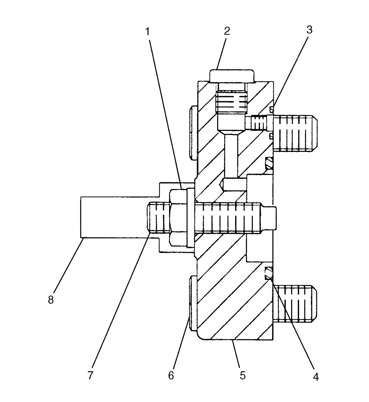 345B · HYDRAULIC SYSTEM · 121-1376 CAT parts diagram