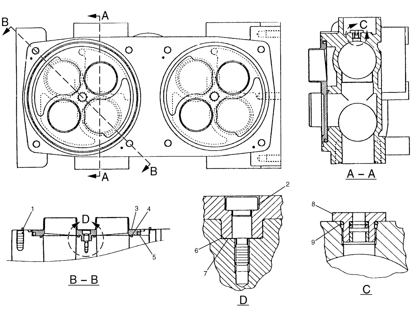 345B · HYDRAULIC SYSTEM · 129-8053 CAT parts diagram