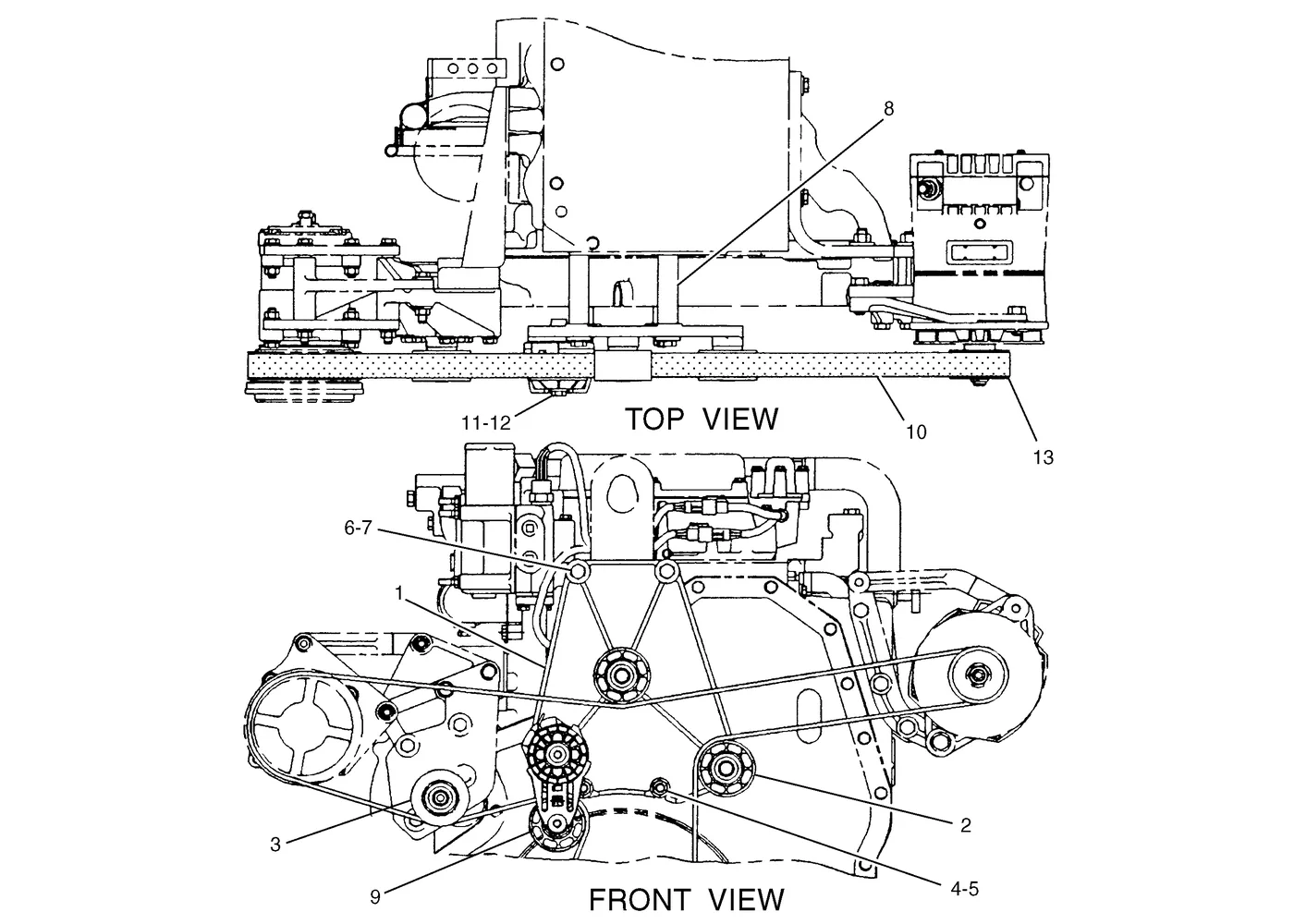 345B · BASIC ENGINE · 141-6158 CAT parts diagram