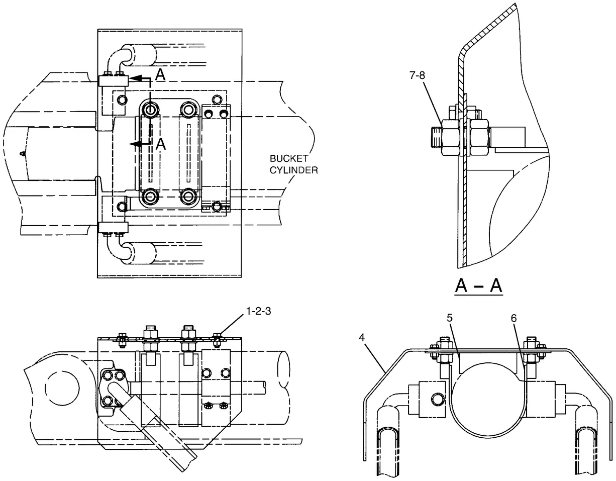 345B · HYDRAULIC SYSTEM · 150-5765 CAT parts diagram