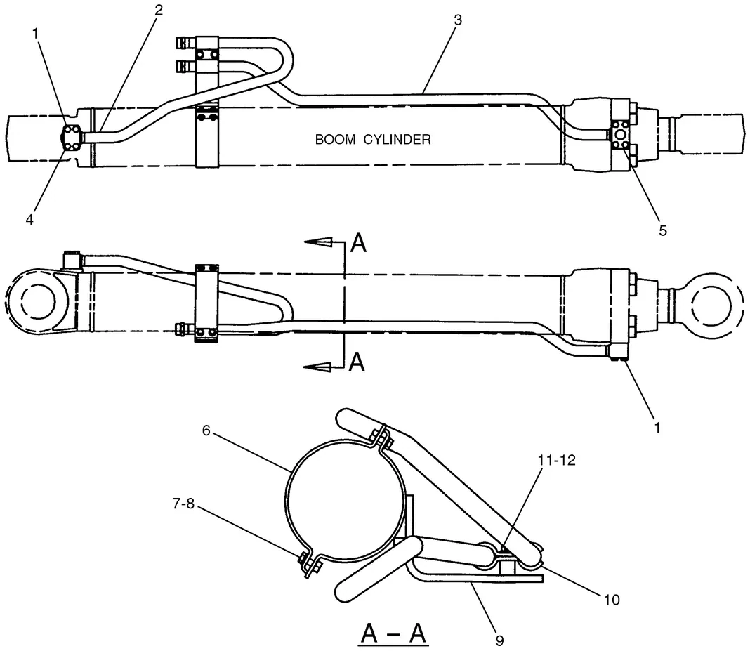 345B · HYDRAULIC SYSTEM · 124-0983 CAT parts diagram