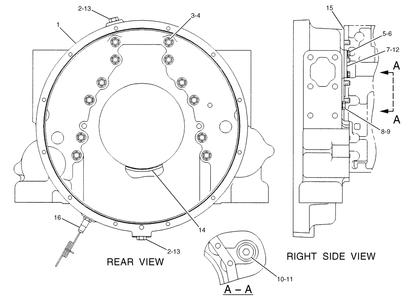 345B · BASIC ENGINE · 138-1989 CAT parts diagram